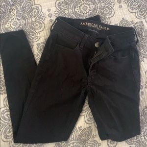 AE Black Super Super Stretch Jeans Size 2 Short